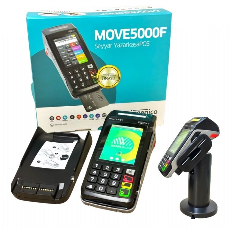 İngenico Move 5000 F Yeni Nesil Mobil Pos Yazarkasa Çanta Hediyeli