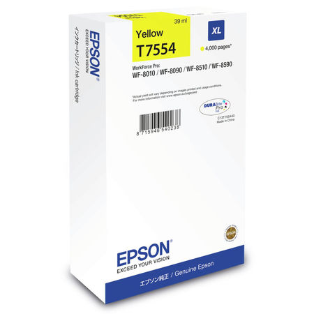 Epson T7554-C13T755440 Sarı Orijinal Kartuş Yüksek Kapasiteli